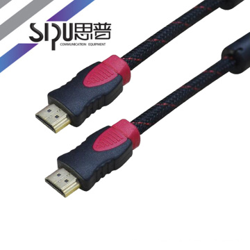 SIPU best price wholesale high speed 15m 14+1 ccs hdmi cable 1.4V male to male 2 firtter hdmi cable with nylon
